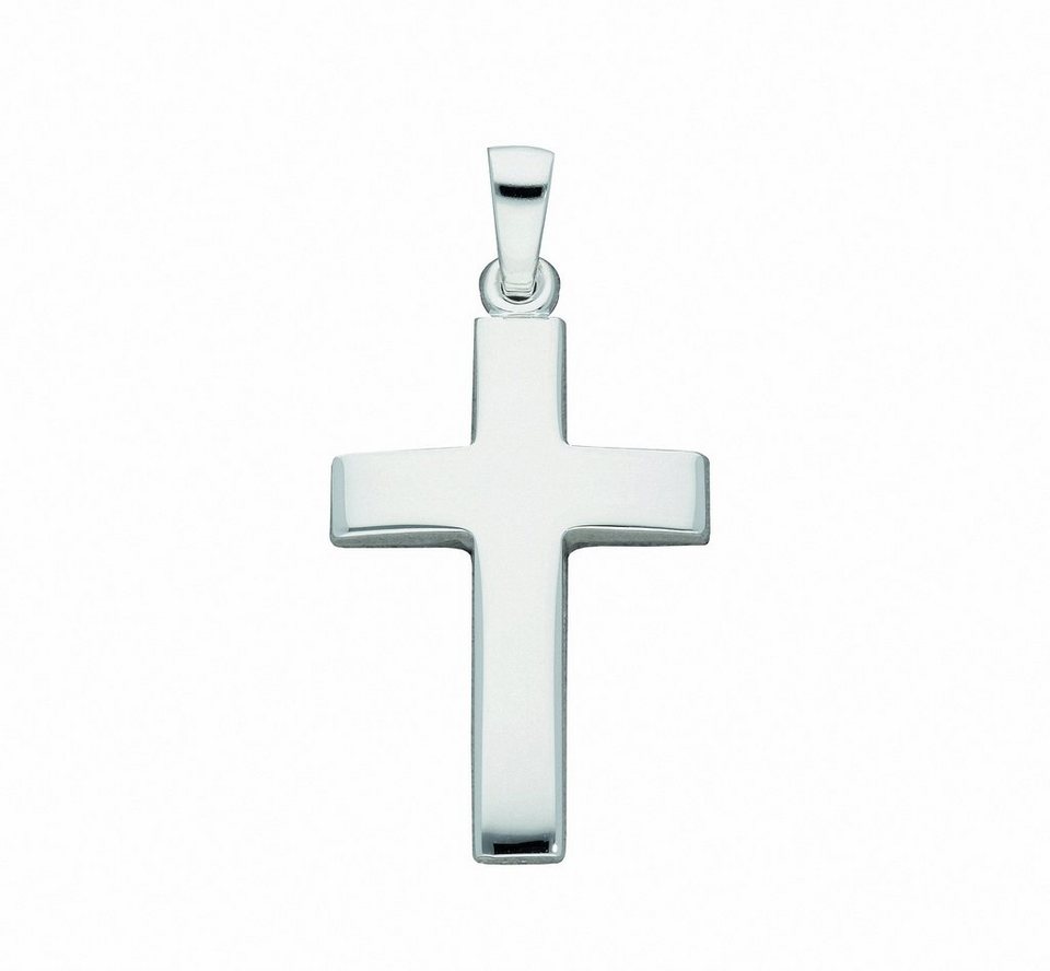 Adelia´s Kette mit Anhänger 925 Silber Kreuz Anhänger, Schmuckset - Set mit  Halskette