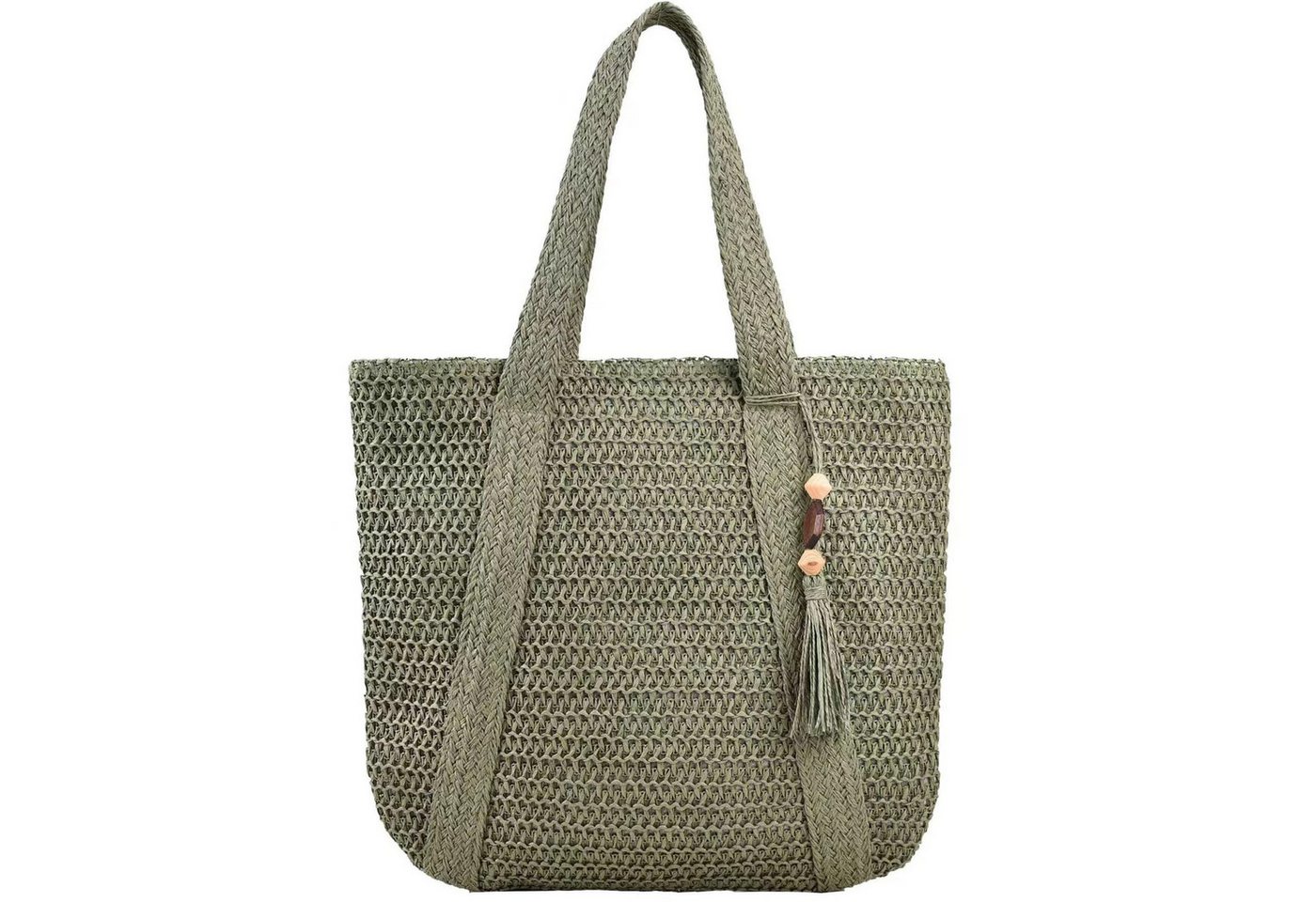 Zaewry Strandtasche Damen, Große Handtasche Damen, Leichte Schultertasche Boho, Shopper Tasche, Sommer Tasche Geflochten, Einkaufstasche Beach Bag