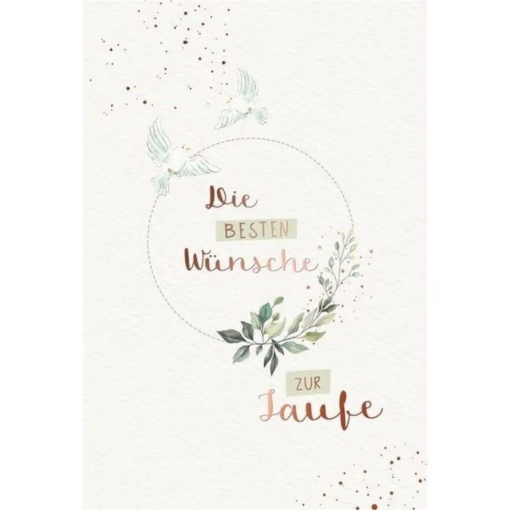 Skorpion Glückwunschkarte Taufkarte - Tauben