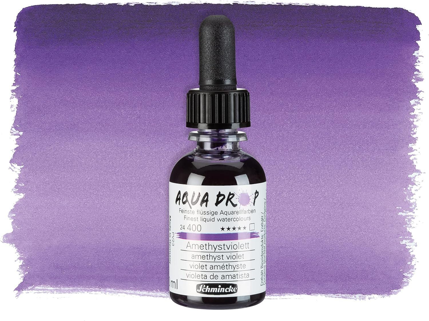 Schmincke Aquarellfarbe flüssig, Aqua Drop 30ml Pipettenflasche, verschieden Farben