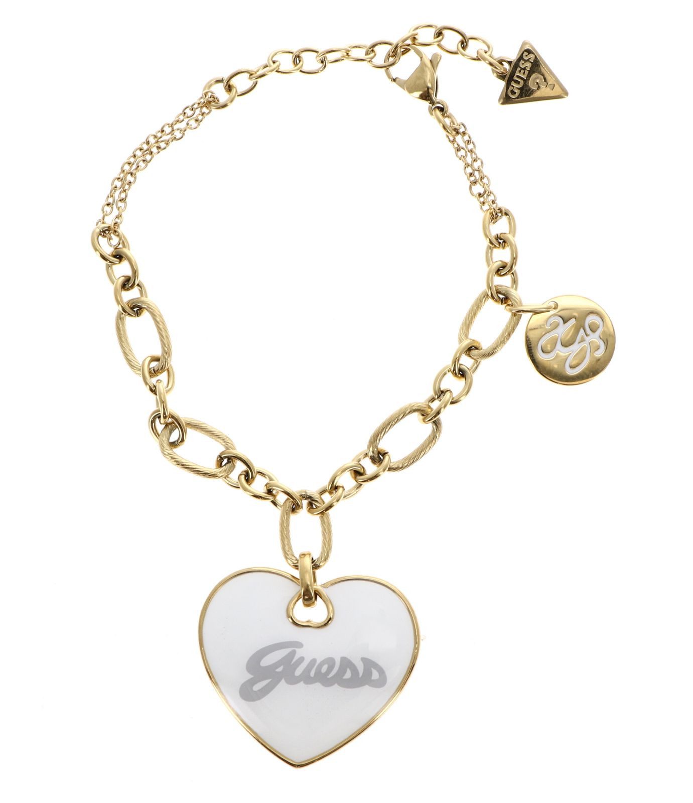 Guess Gliederarmband Maxi Heart Logo Bracelet