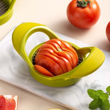 FIDDY Obstschneider Multifunktionaler Obst- und Gemüseschneider, (2-tlg), Tomaten- und Kartoffelschneider aus Edelstahl, Obstteiler