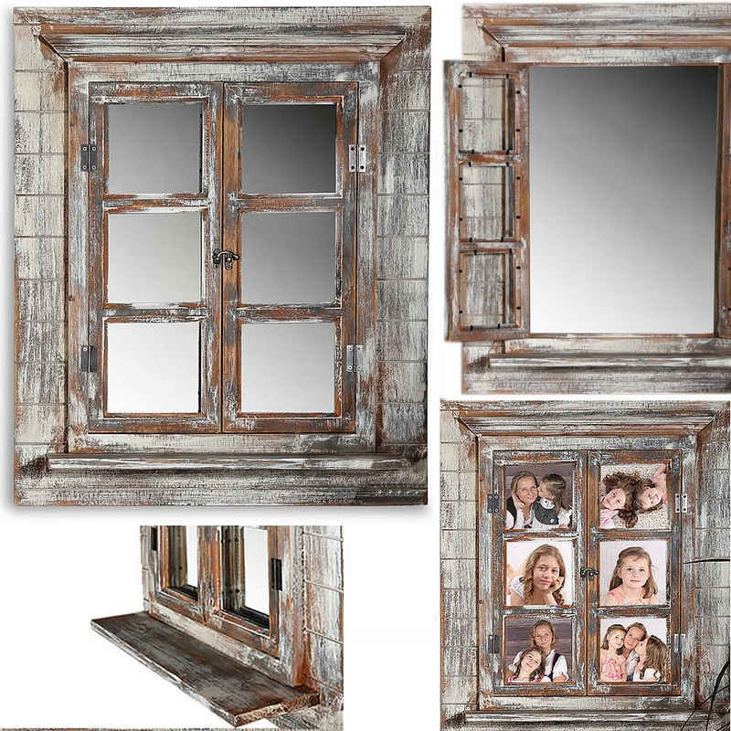 Mucola Wandspiegel Wandspiegel Spiegel Bilderrahmen Fensterladen Fotorahmen Dekospiegel (Stück)