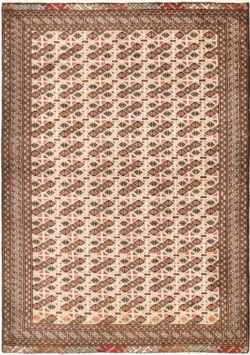 Orientteppich Turkaman 99x140 Handgeknüpfter Orientteppich / Perserteppich, Nain Trading, rechteckig, Höhe: 6 mm