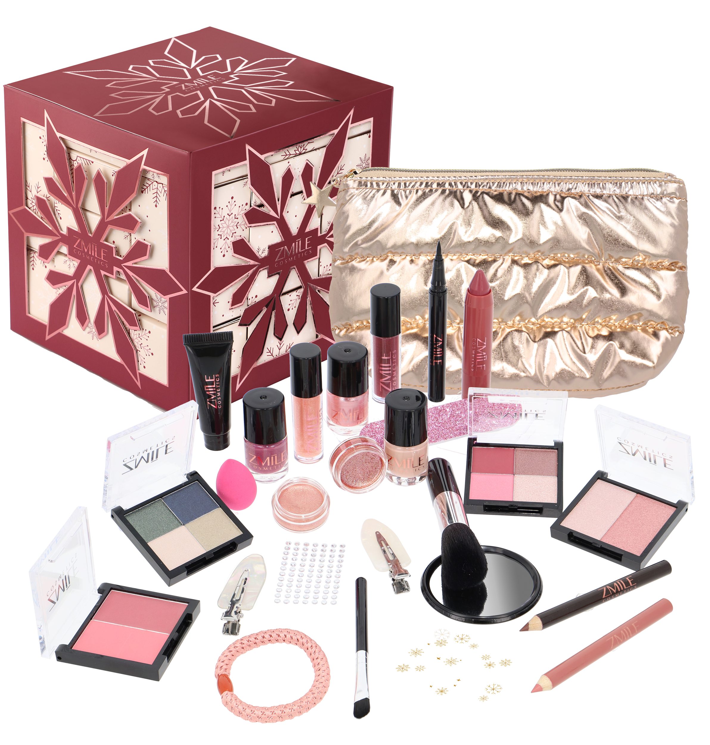 ZMILE COSMETICS Kosmetik-Adventskalender Beauty Adventskalender Snowflake Puzzle Cherry Red