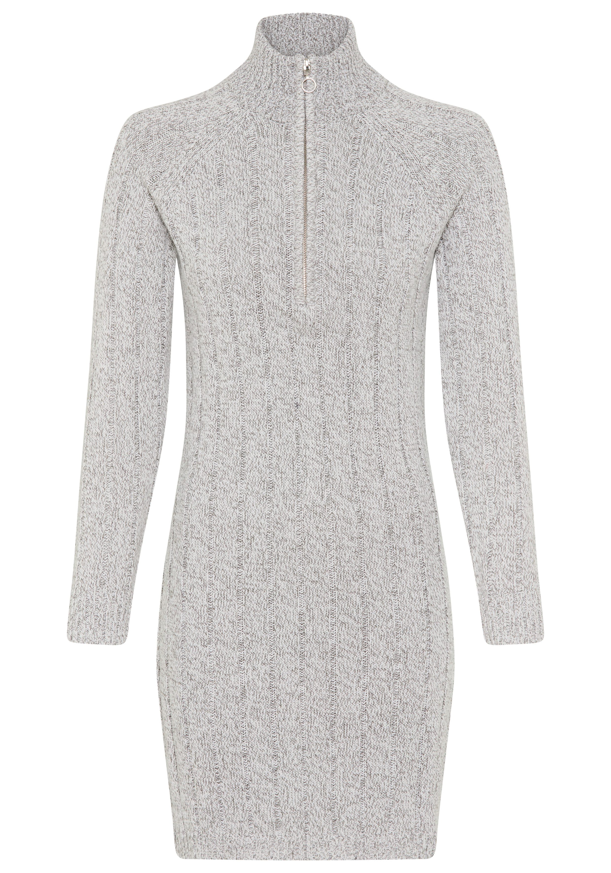 Laura Scott Strickkleid mit Troyer-Ausschnitt in Rippstrick - NEUE KOLLEKTION – Bild 5 von 5