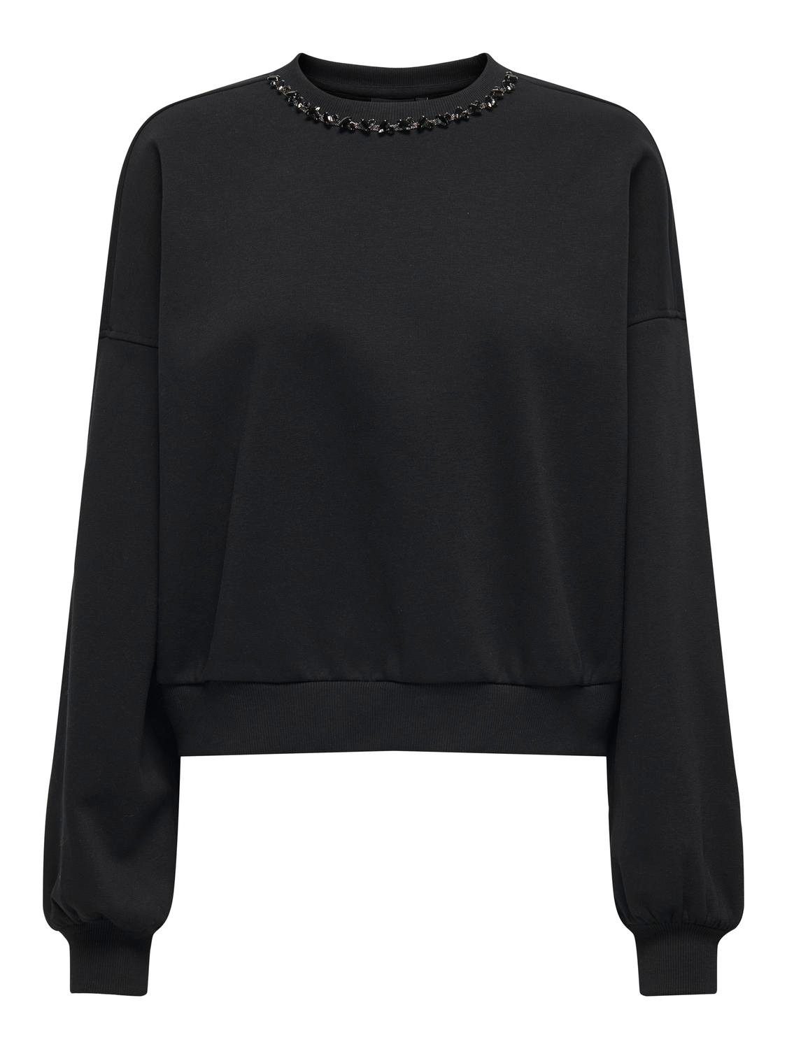 ONLY Sweatshirt ONLKIARA L/S O-NECK EMBELLISHMENT günstig online kaufen
