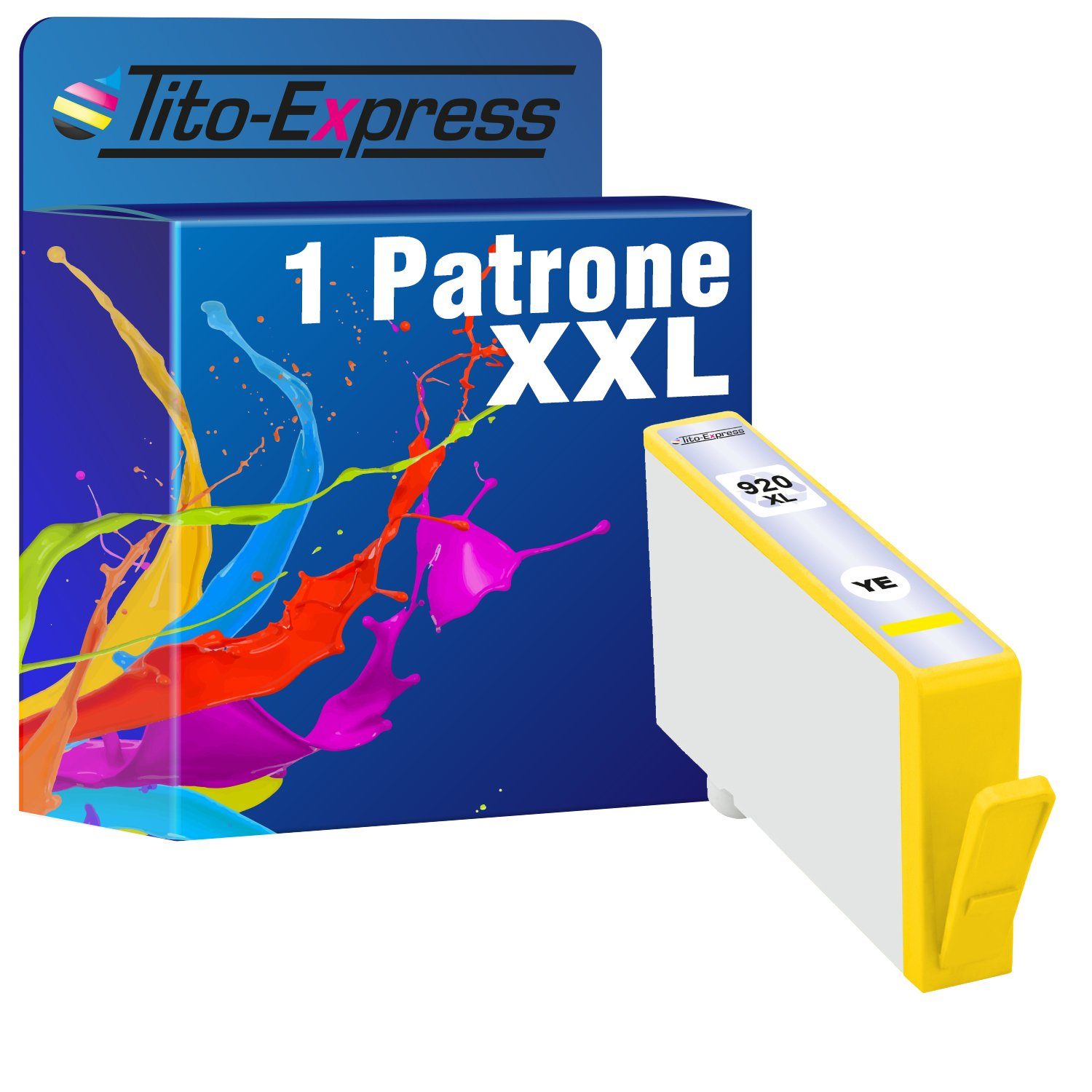Tito-Express ersetzt HP 920 XL 920XL Yellow Tintenpatrone (für Officejet 6000 6000A 6500 6500A Plus 7000 7500 7500A Wireless)