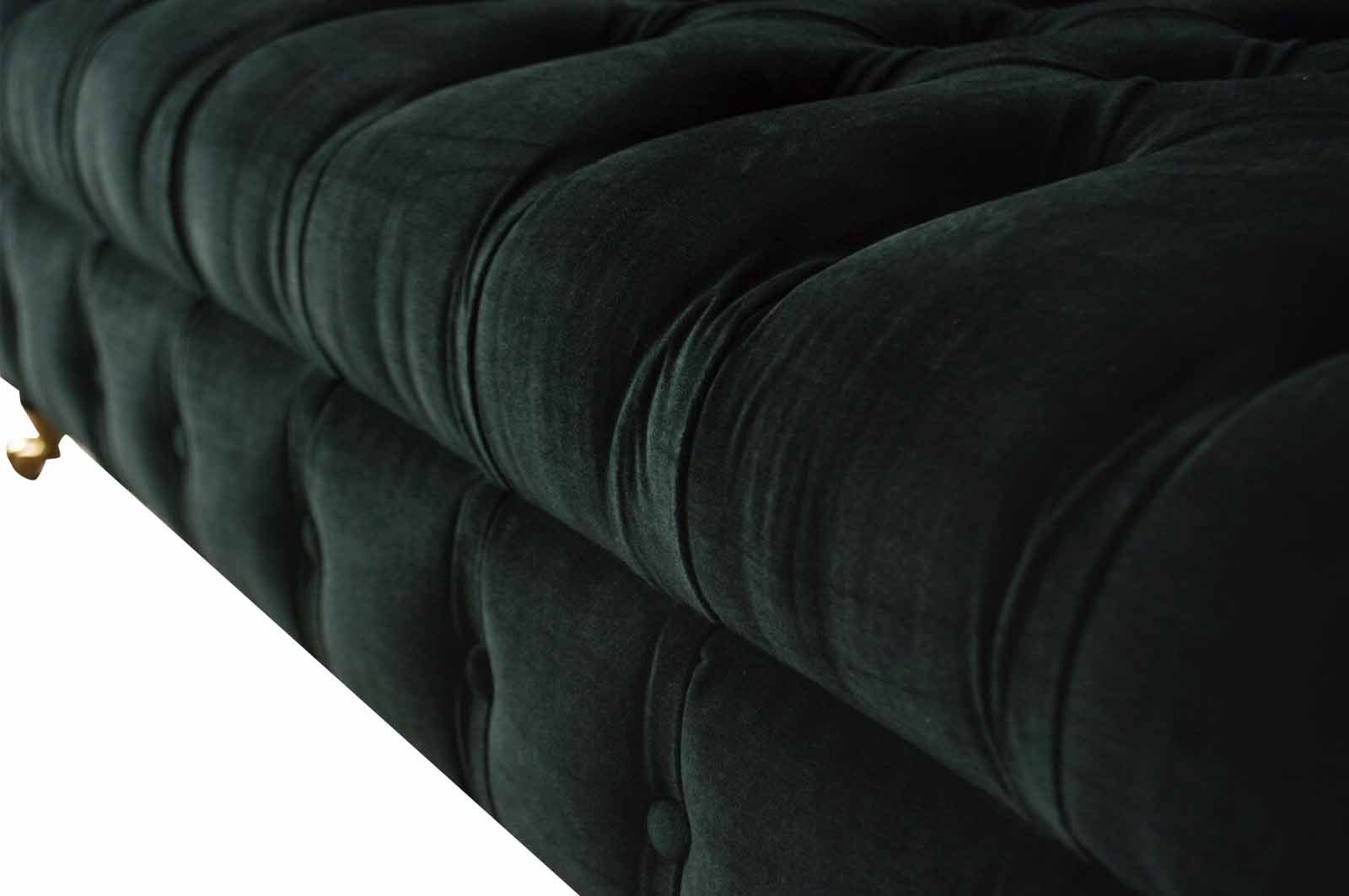 Chesterfield Chesterfield-Sofa, Couch Klassisch Sofa Wohnzimmer Design Sofas Samt JVmoebel