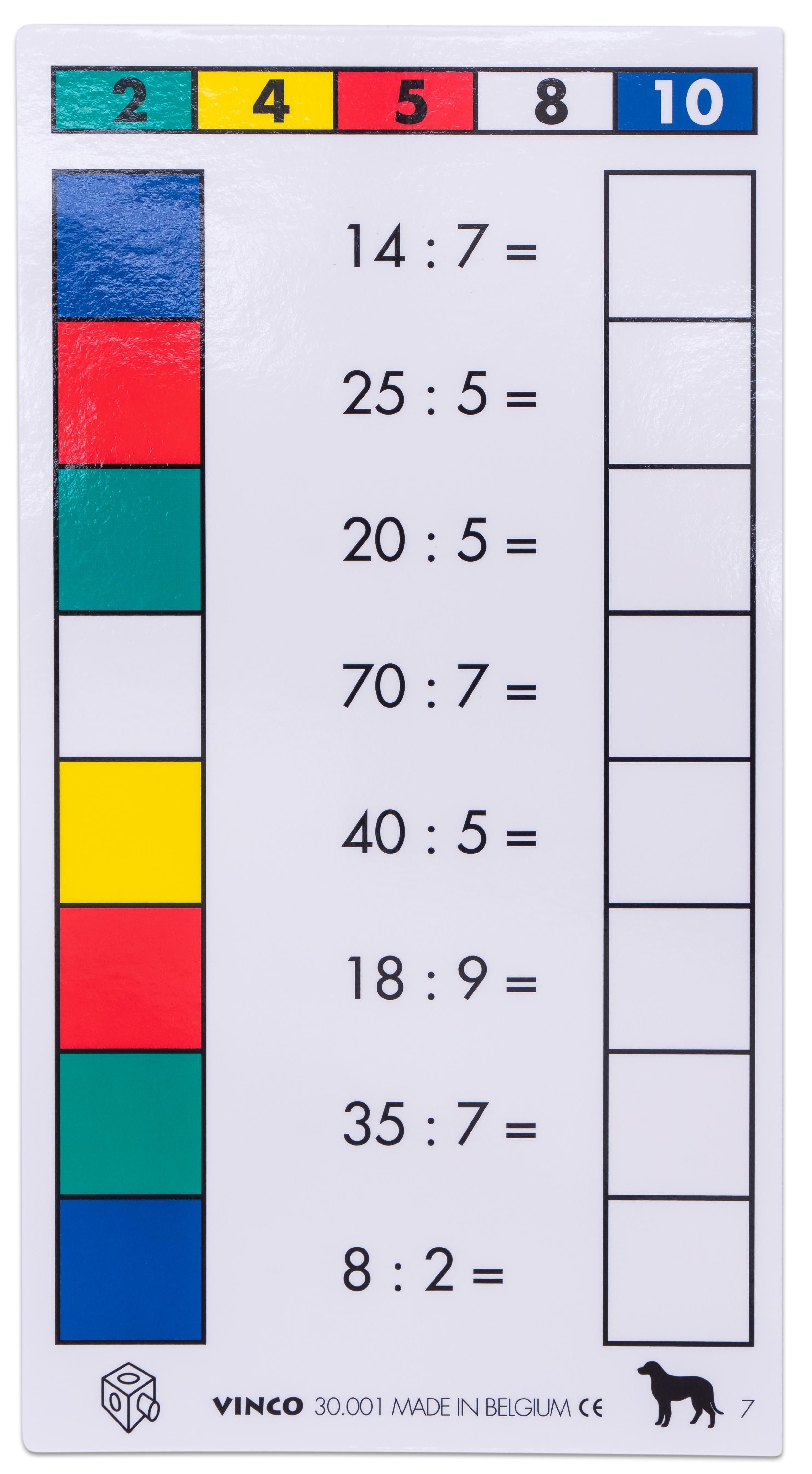 Betzold Karteikarten Cube Control Einmaleins - Aufgabenkarten