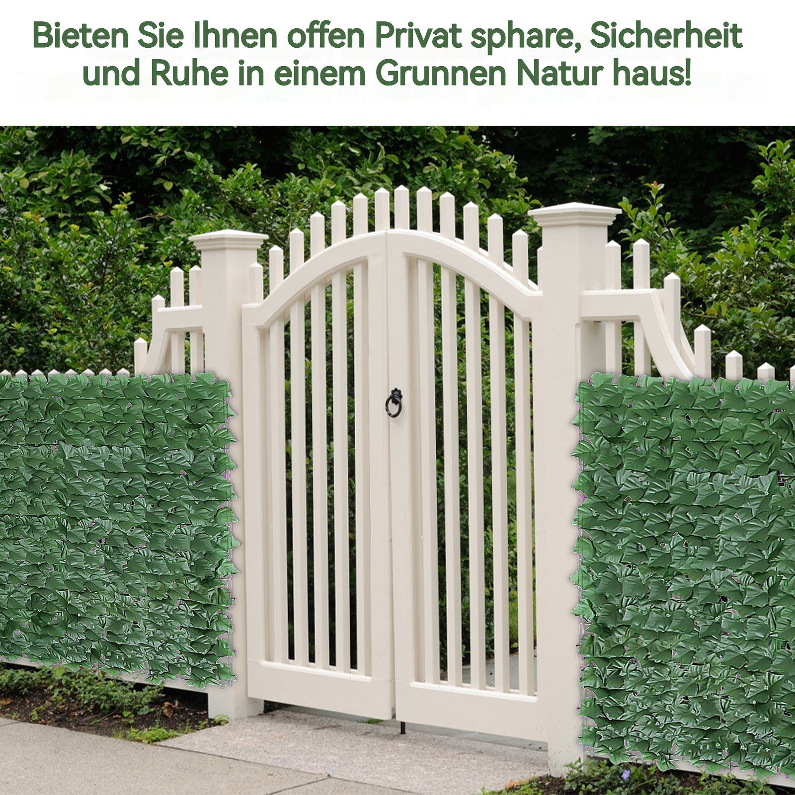 BlingBin Kunsthecken-Sichtschutz Künstliche Hecke Außenbereich Gartenzaun günstig online kaufen