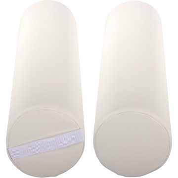 MOVIT Nackenkissen XL Nackenrolle weiß, 68 (L) x 15 cm, Lagerungsrolle, Kissen für Massageliege Knierolle Therapie Rolle