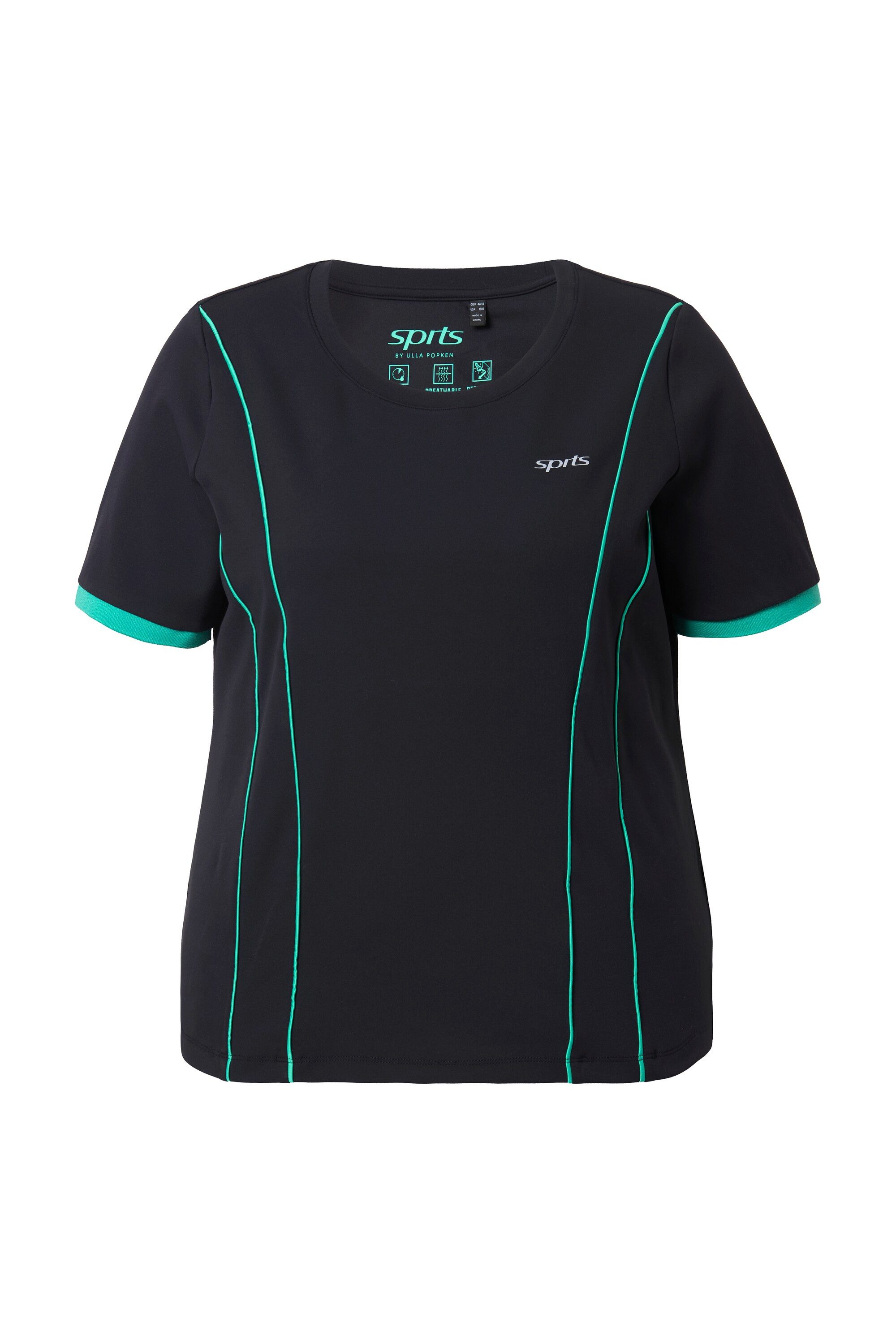 T-Shirt Funktions-Shirt Rundhals Halbarm recycelt