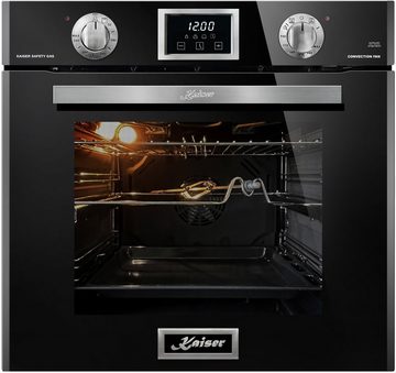 Kaiser Küchengeräte Backofen-Set EG 6374 SP + KCG 9387, mit 1-fach-Teleskopauszug, Einbau Gasbackofen Autark, 79L+90cm,Einbau Herd