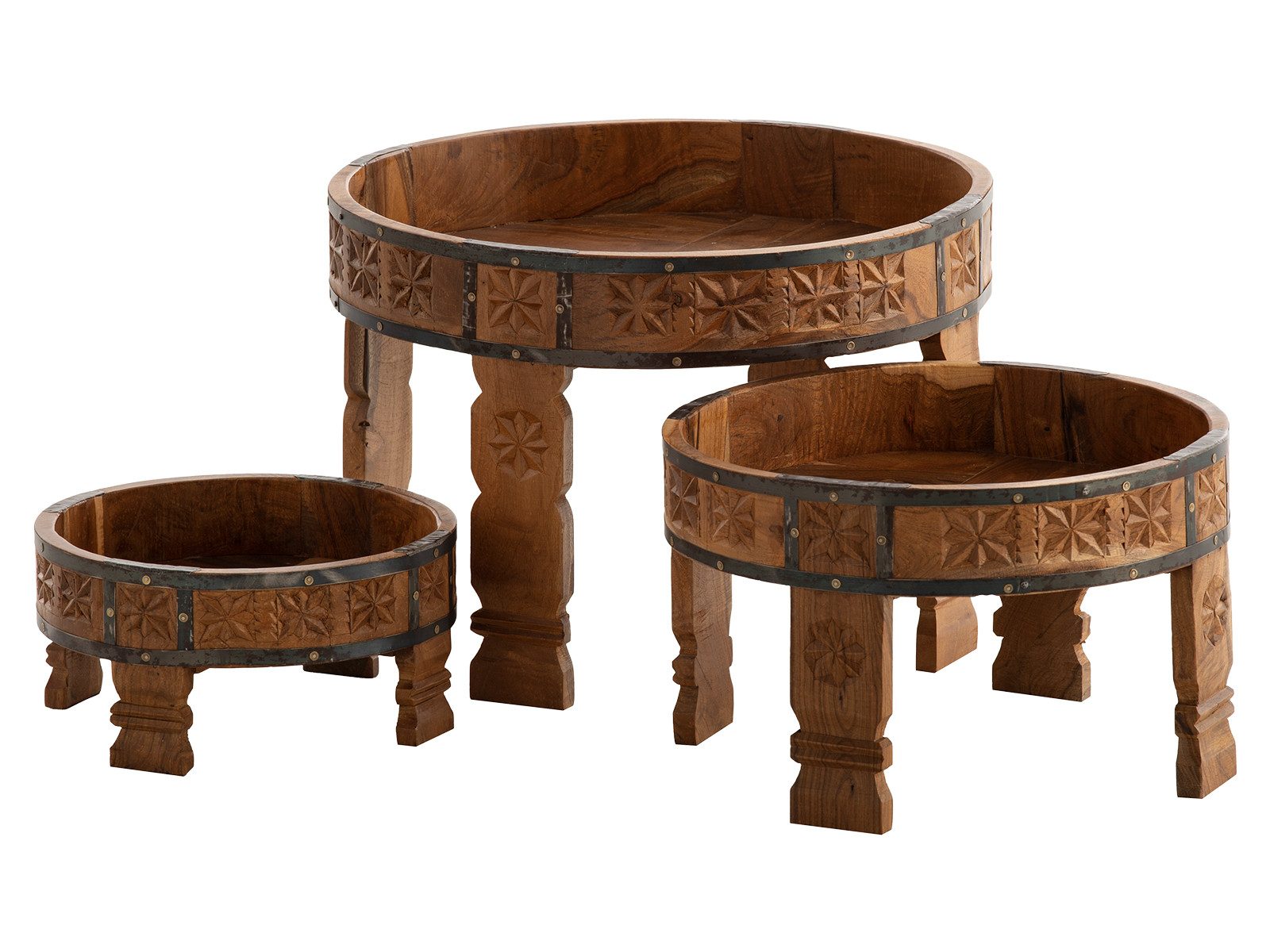 massivum Couchtisch Chakki 3er Set, Beistelltisch günstig online kaufen
