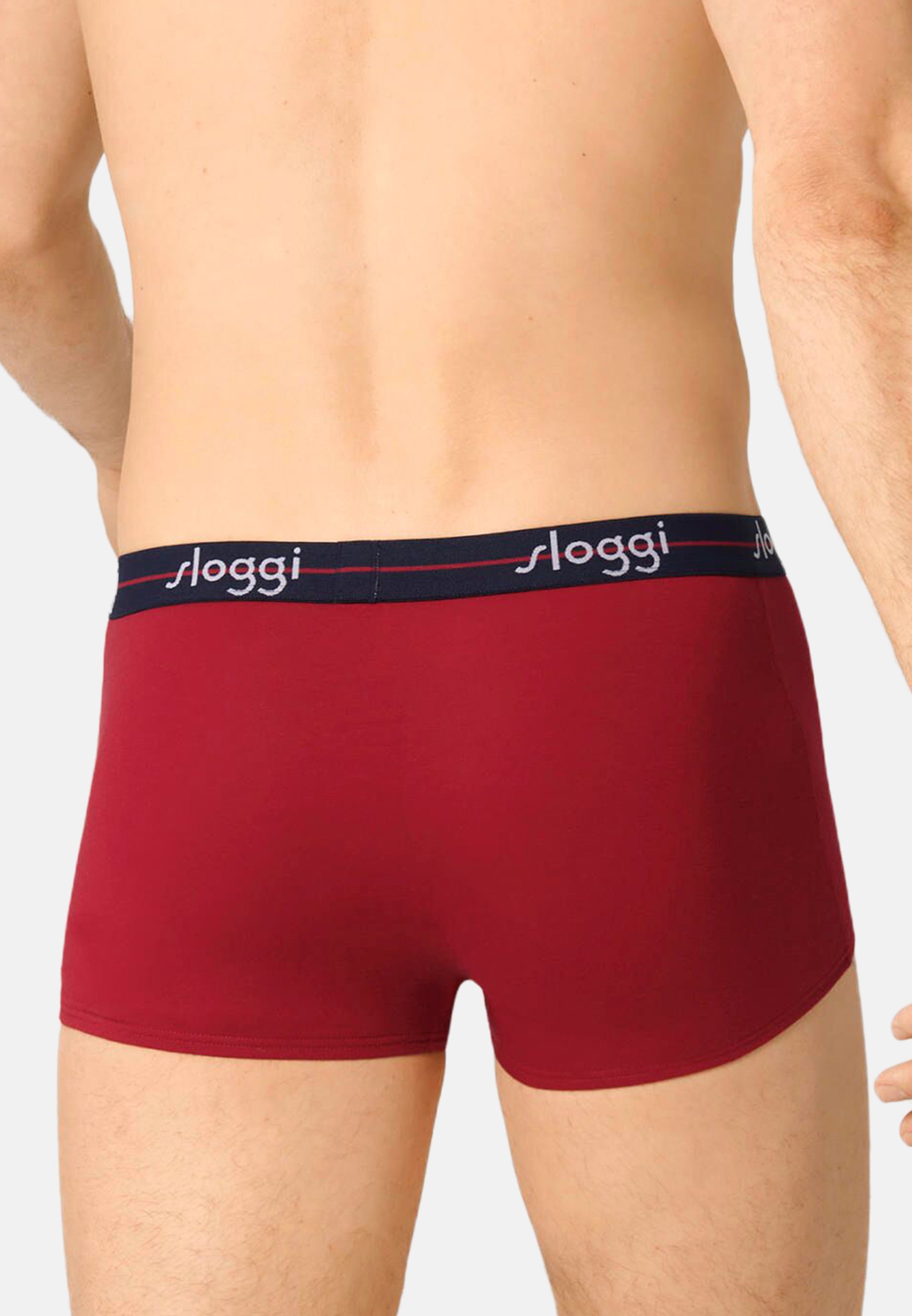 Sloggi Retro Boxer Eingriff (Spar-Set, Start / Dark Ohne Taillenband Pack Baumwolle - Blue 4-St) - Hipster 4er - combination weiches Extra Pant 