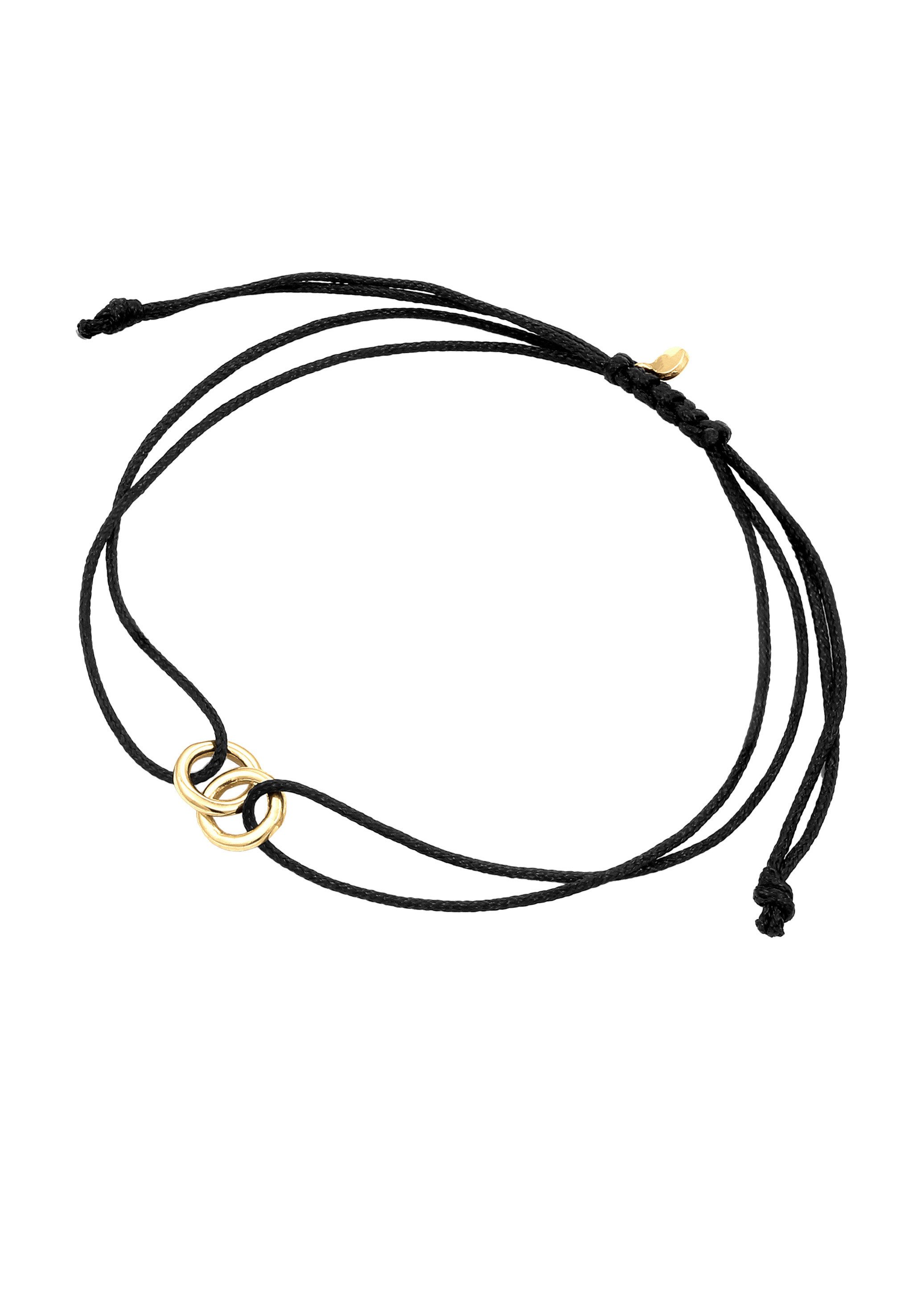 Elli Armband Nylon Kreis Ringe 925 Sterling Silber (kein Set, 1-tlg)