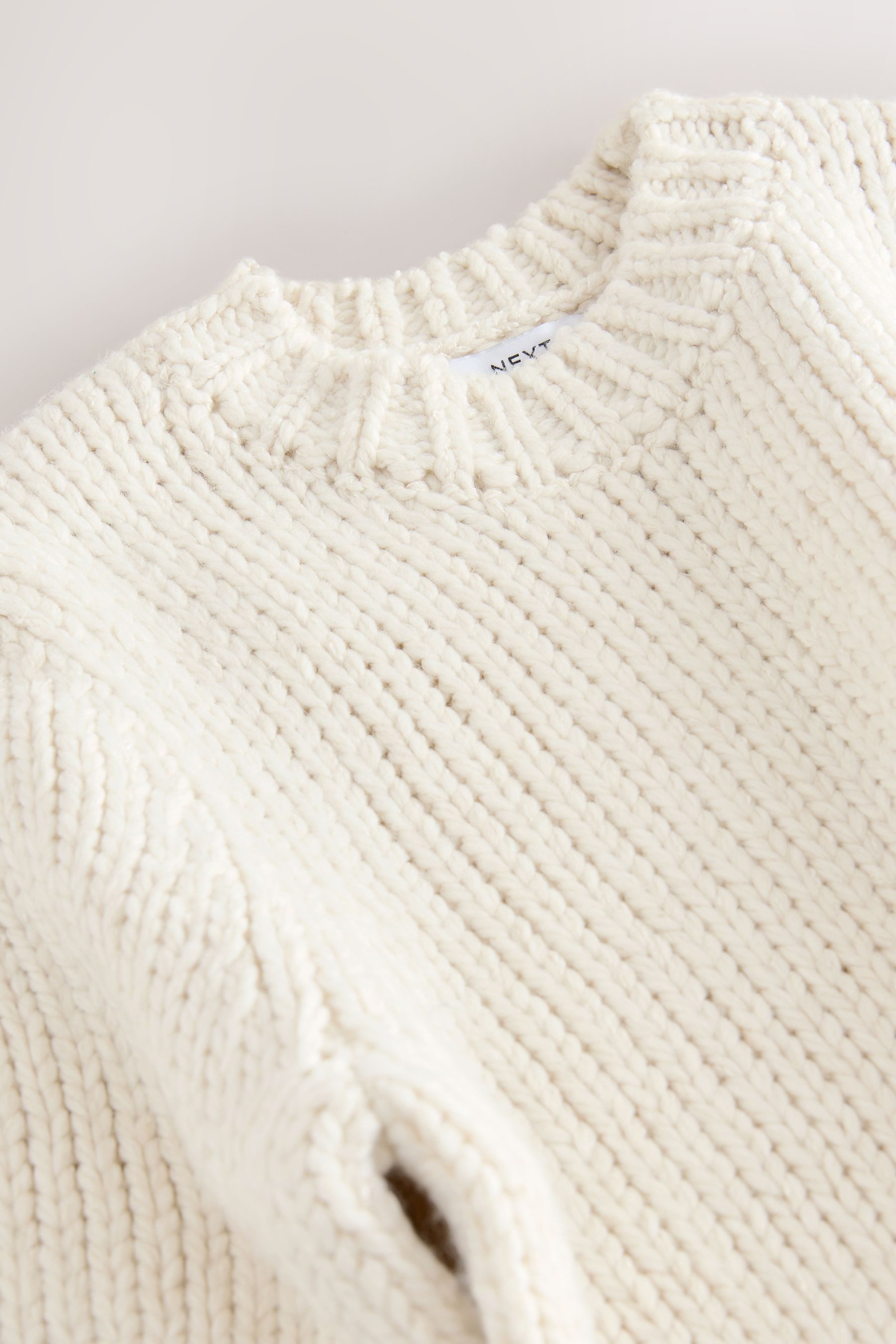 Next Kurzarmpullover Twist-Strick T-Shirt mit halblangen Ärmeln (1-tlg)