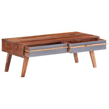 vidaXL Couchtisch Couchtisch Grau 110x50x40 cm Massivholz Palisander