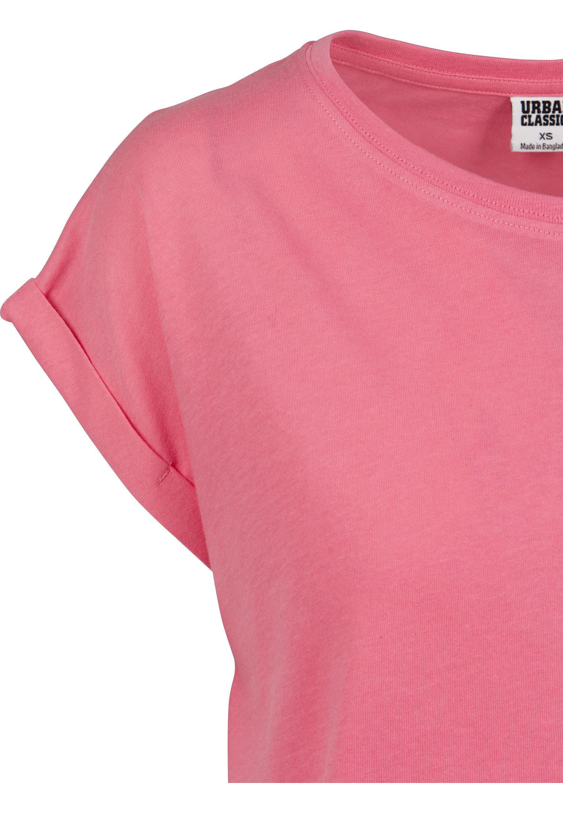 URBAN CLASSICS Kurzarmshirt Urban Classics Damen Ladies Extended Shoulder Tee (1-tlg) – Bild 4 von 5