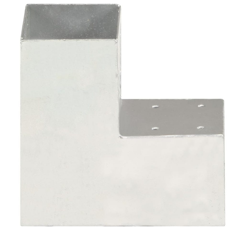 Thumbnail - vidaXL Zaunpfosten Pfostenverbinder L-Form Verzinktes Metall 91 x 91 mm, (1-St)
