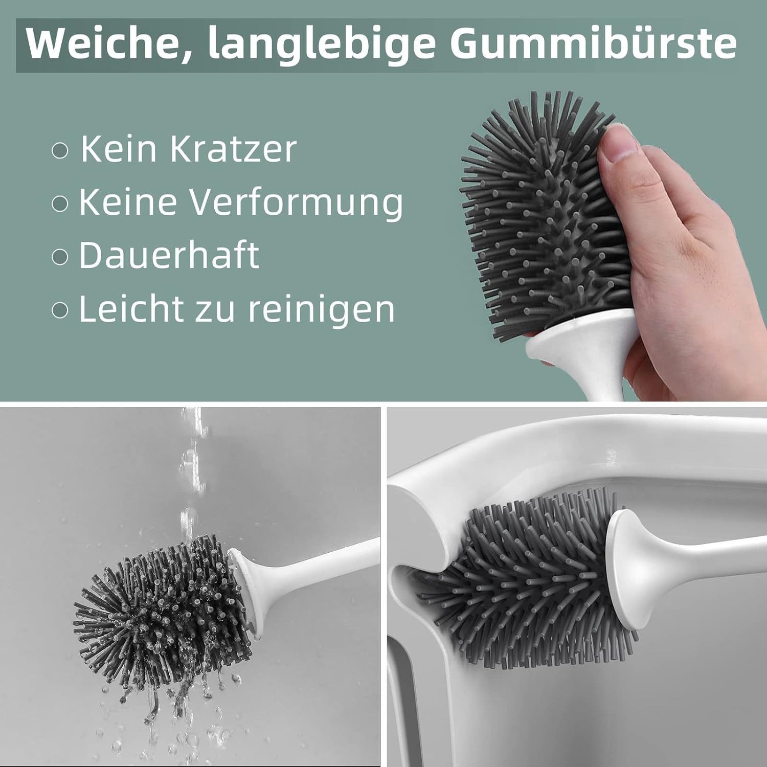 POPOLIC Wand-WC-Befestigung WC Bürste mit Halter günstig online kaufen