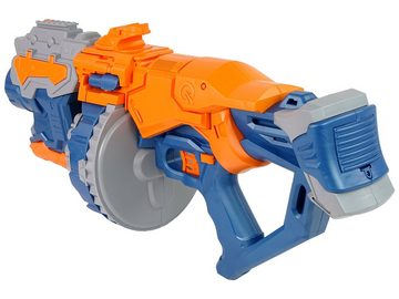 LEAN Toys Wasserpistole Schaumstoffpistole Groß Magazin Waffe Spielzeug Patronenpistole Set