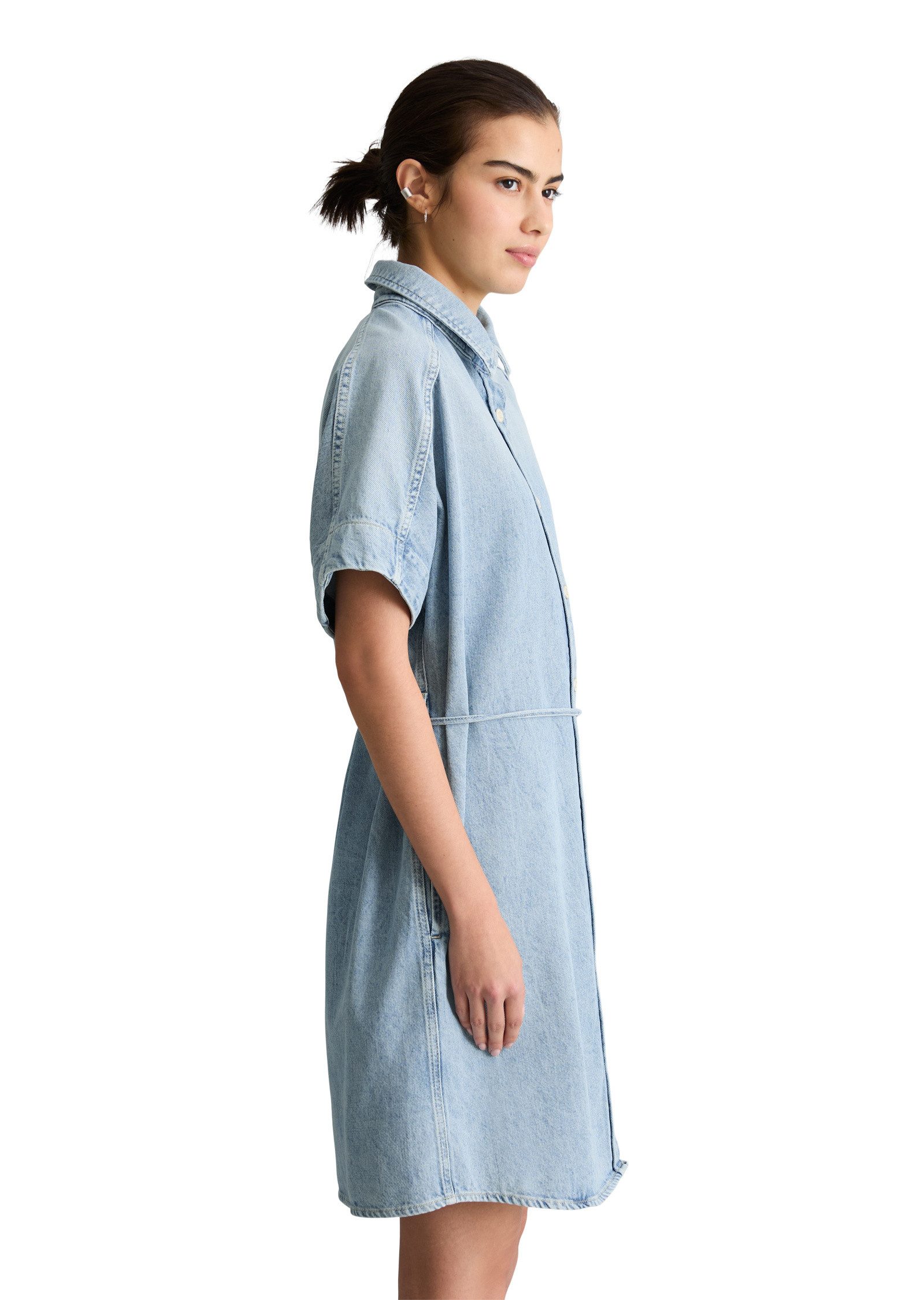 Marc O'Polo DENIM Hemdblusenkleid aus reiner Baumwolle