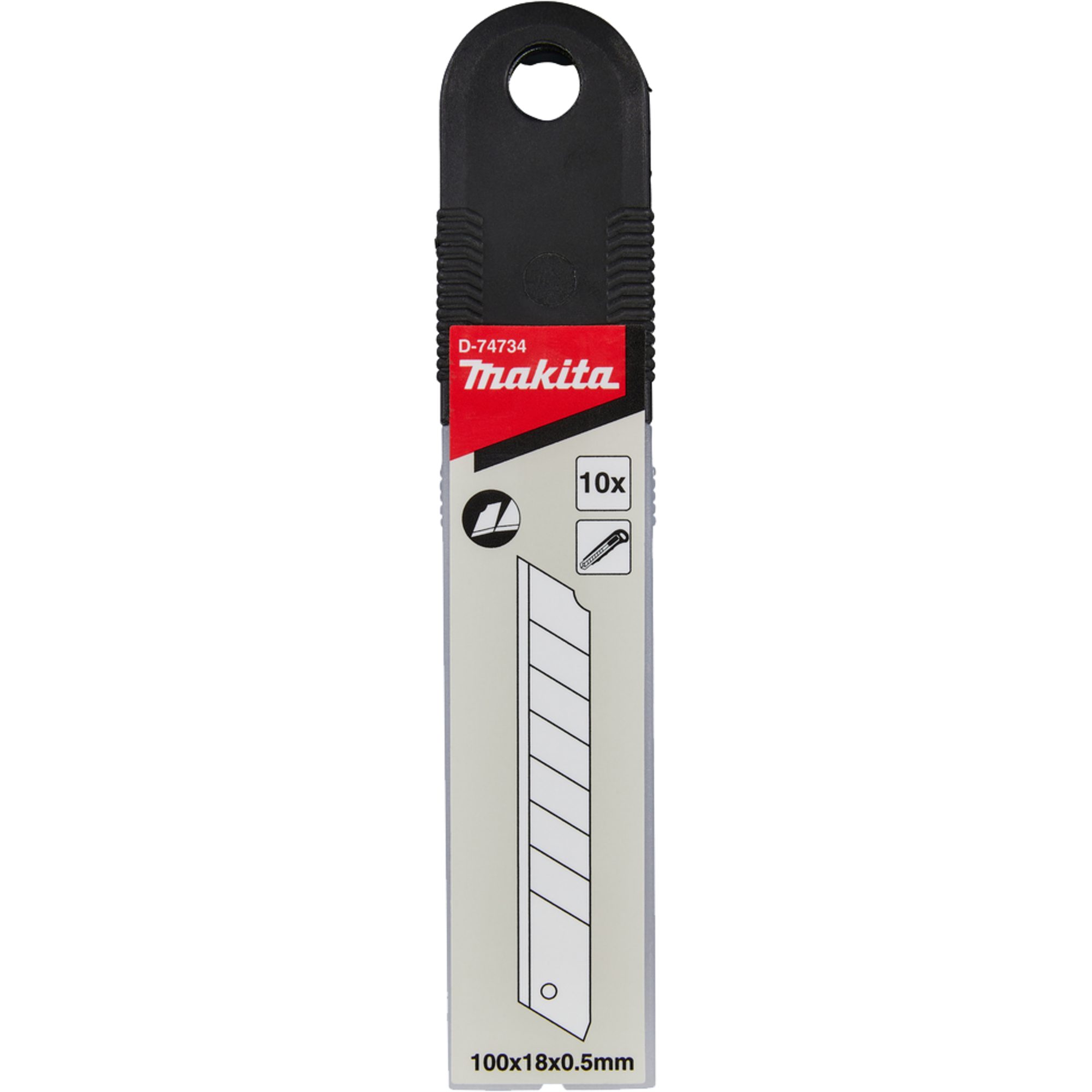Makita Messerklinge Makita Abbrechklingen 18mm D-74734, Ersatzmesser, (10 Stück)
