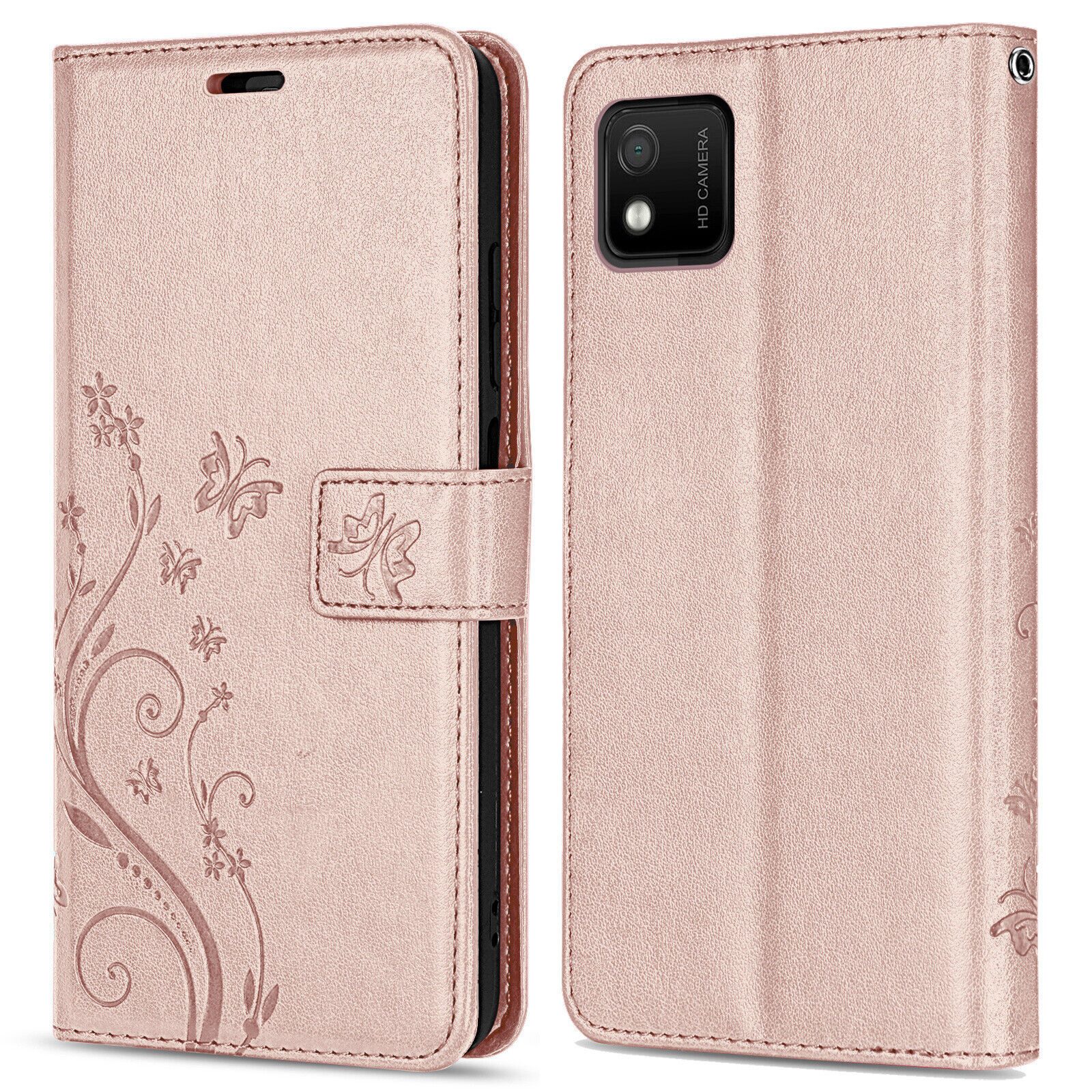 betterfon Handyhülle Handytasche für Wiko Y52 Schutzhülle Klapphülle, Bookstyle-Hülle: Magnetverschluss 3 Kartenfächer & Standfunktion
