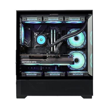 GAMEMAX Vista AB 7296 Gaming-PC (AMD Core i9 14900KF, RTX 4070 Ti Super, 32 GB RAM, 2000 GB SSD, Wasserkühlung, DDR5-RAM, PCIe SSD Gen4, Windows 11)