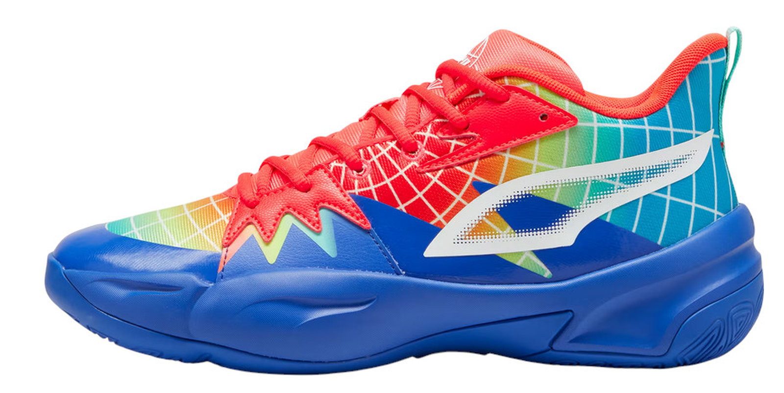 PUMA Hallen-Indoorschuhe Genetics Marcus Smart (Basketball) blau/bunt Badmintonschuh