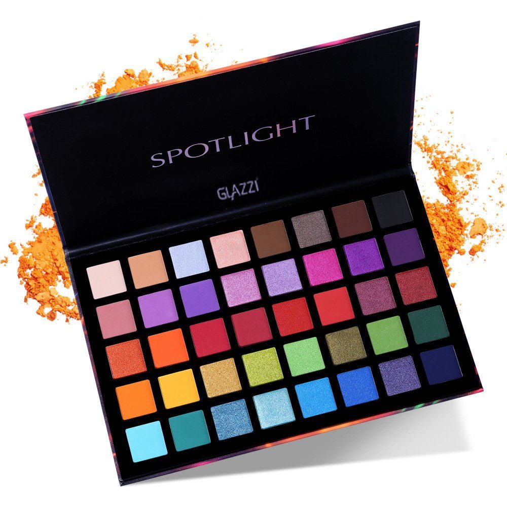 MyBeautyworld24 Lidschatten-Palette 40 Farben - Makeup Farben für grenzenlose Looks / Alltags Make up