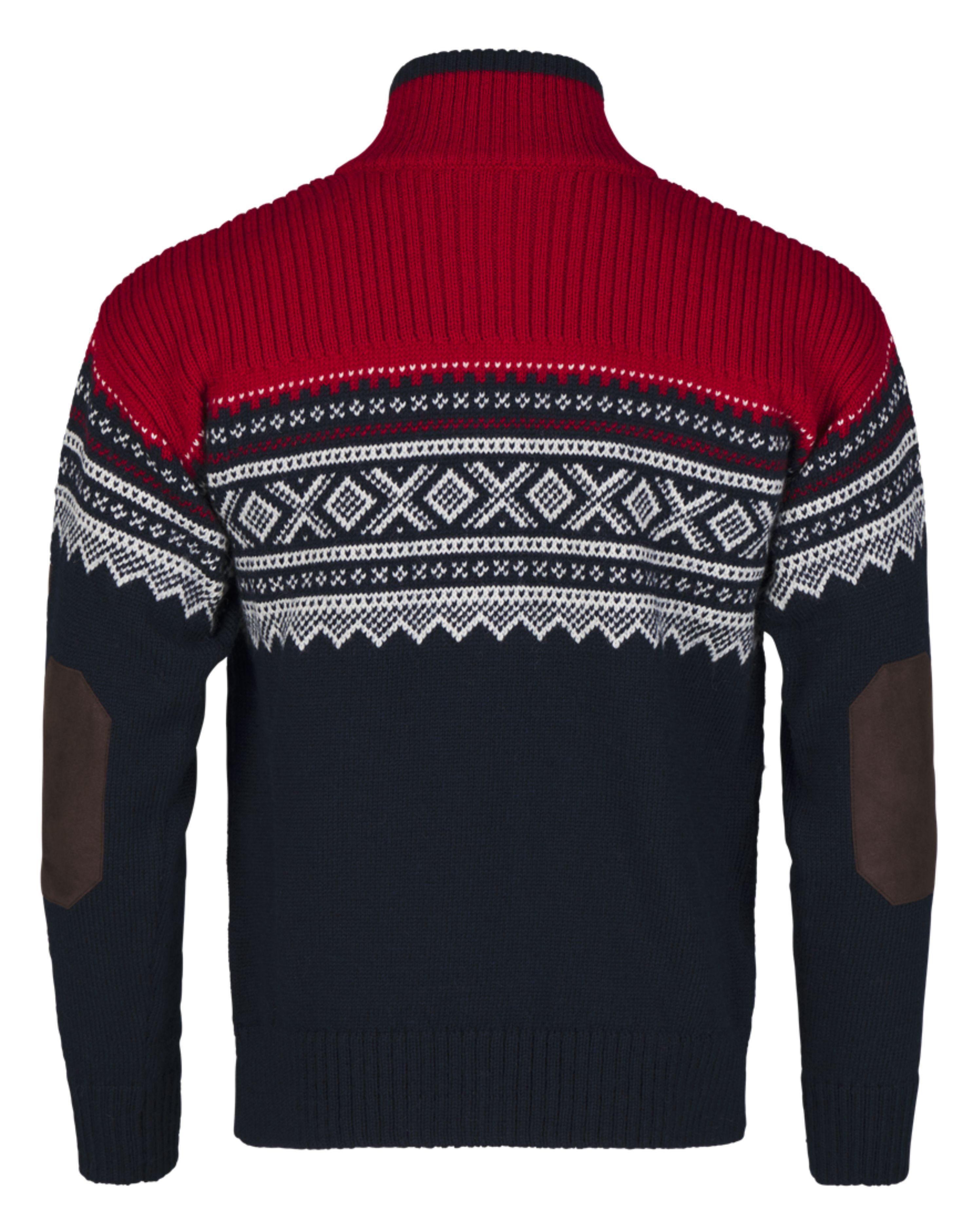 Bråtens Norwegerpullover Marius - Norweger Strickjacke mit Reißveschluss gestrickt aus robuster norwegischer Wolle