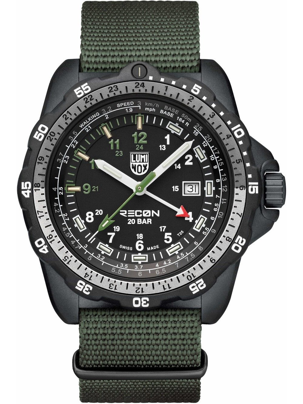 Luminox Quarzuhr Luminox XL.8837.SET Herrenuhr Recon Nav Spec Set GMT 46mm 20ATM Luminox XL.8837.SET Herrenuhr Recon Nav Spec Set GMT 46mm 20ATM