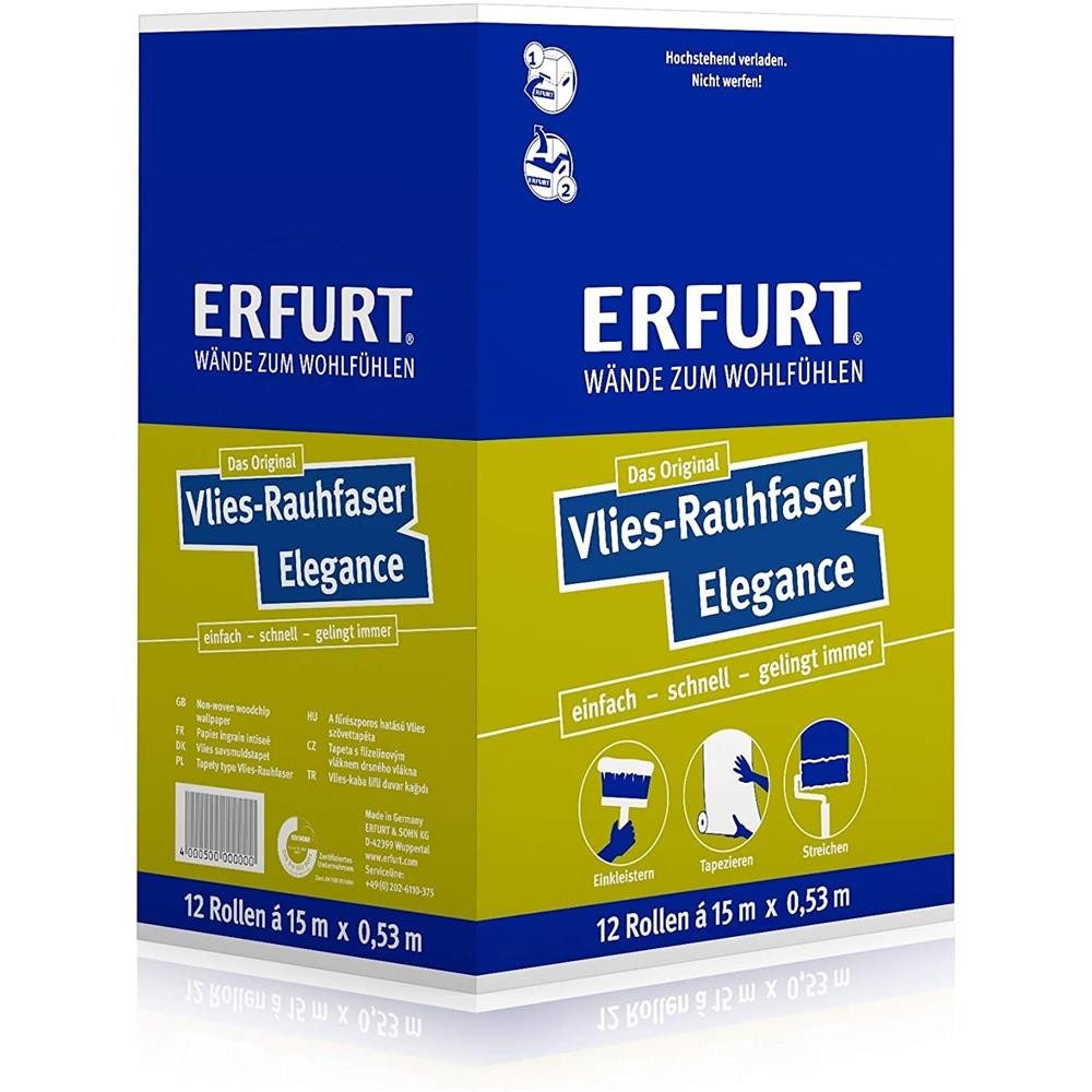 ERFURT Vliestapete Rauhfaser ELEGANCE, 15 m günstig online kaufen