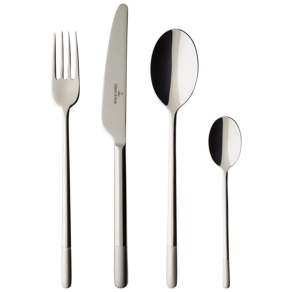 Villeroy & Boch Besteck-Set Ella Tafelbesteck 24er Set (24-tlg), Edelstahl, Spülmaschinenfest