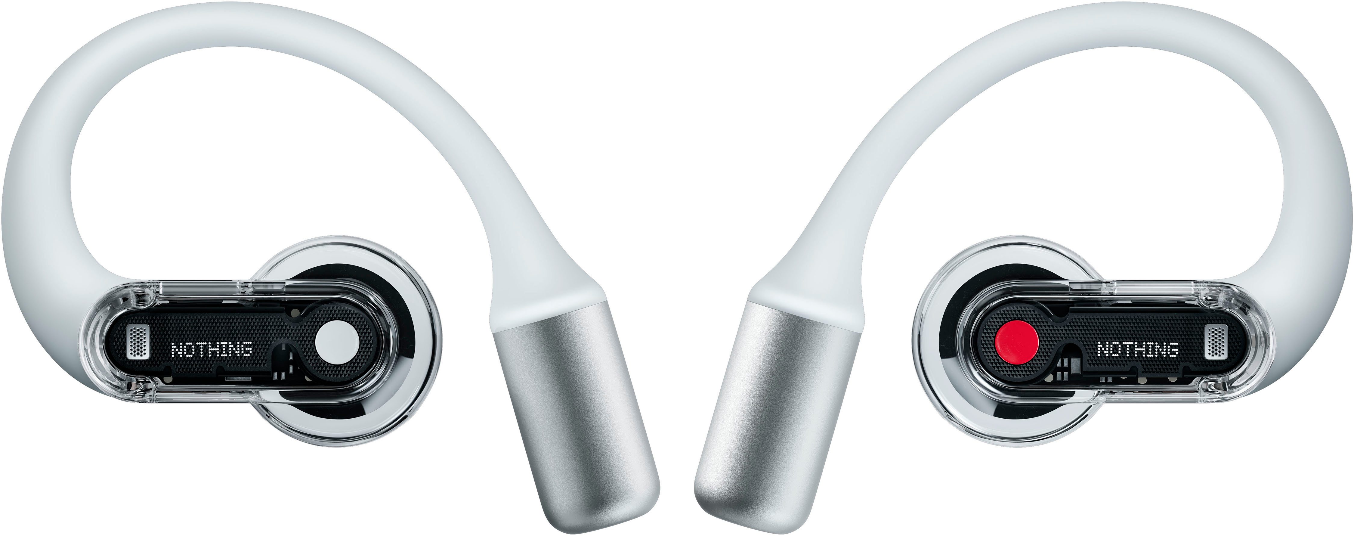 NOTHING Ear (Open) Open-Ear-Kopfhörer (LED Ladestandsanzeige, integrierte Steuerung für Anrufe und Musik, A2DP Bluetooth, Bluetooth, SPP, HFP, AVCTP Bluetooth, RFCOMM, AVRCP Bluetooth, AVDTP Bluetooth)