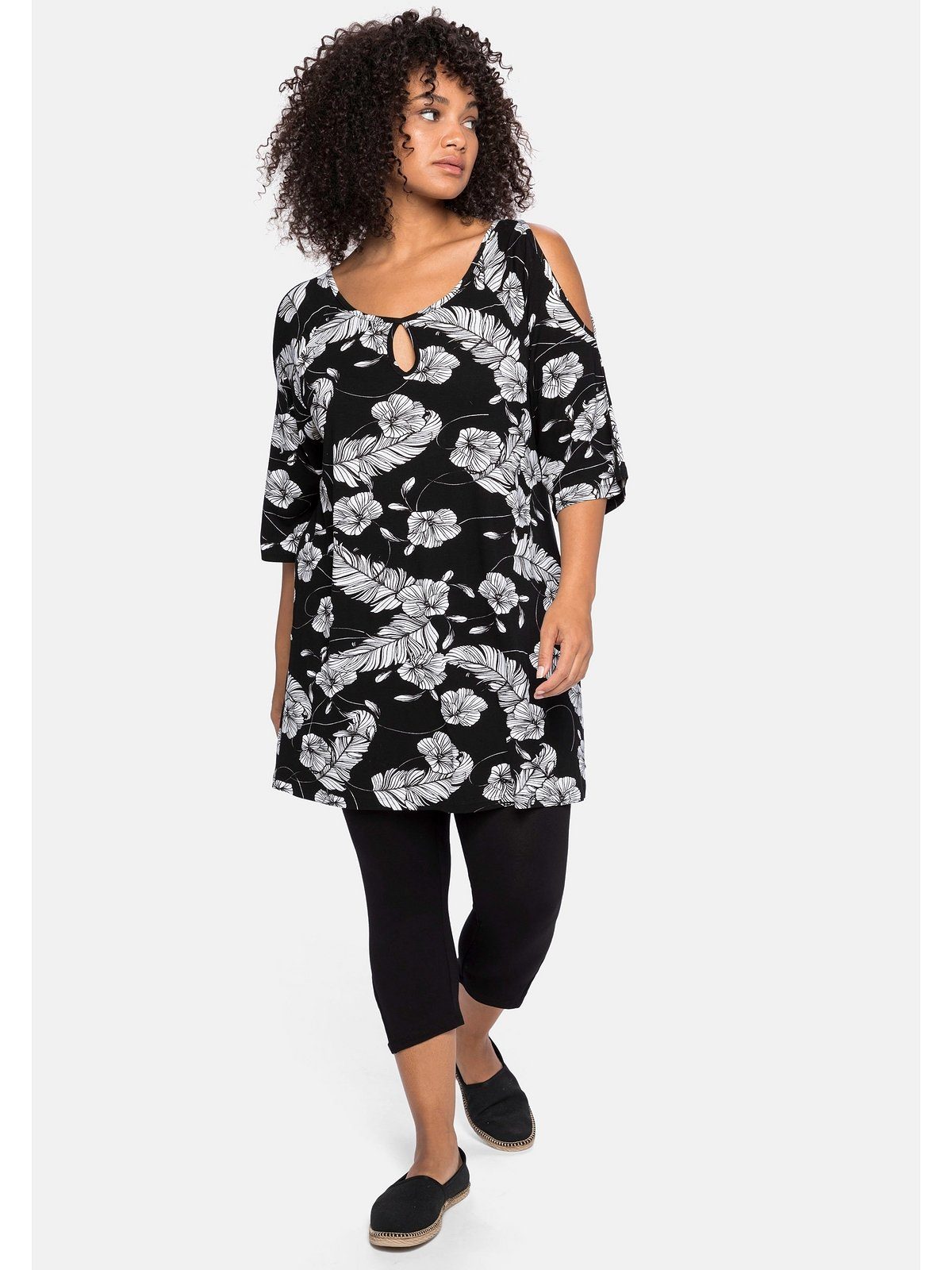 Sheego Longshirt Große Größen im Set mit Caprileggings