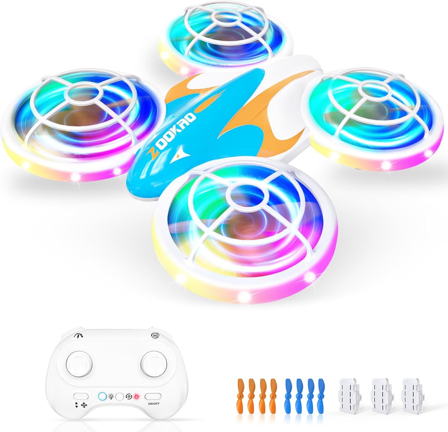 Rolipo Mini Drohne für Kinder, ab 6+ Jahre, Ostern & Geburtstags Geschenke Spielzeug-Drohne (RC Flugzeug for Kids und Anfänger Quadrocopter mit LED Lichter)