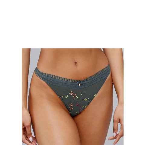 LASCANA Tanga Jasmin in floraler Optik