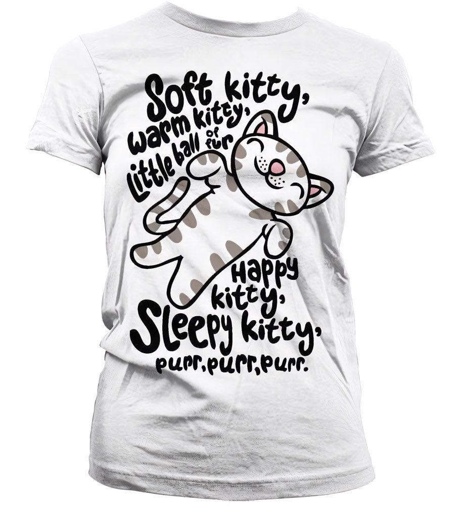 The Big Bang Theory T-Shirt TBBT Soft Kitty Girly Tee