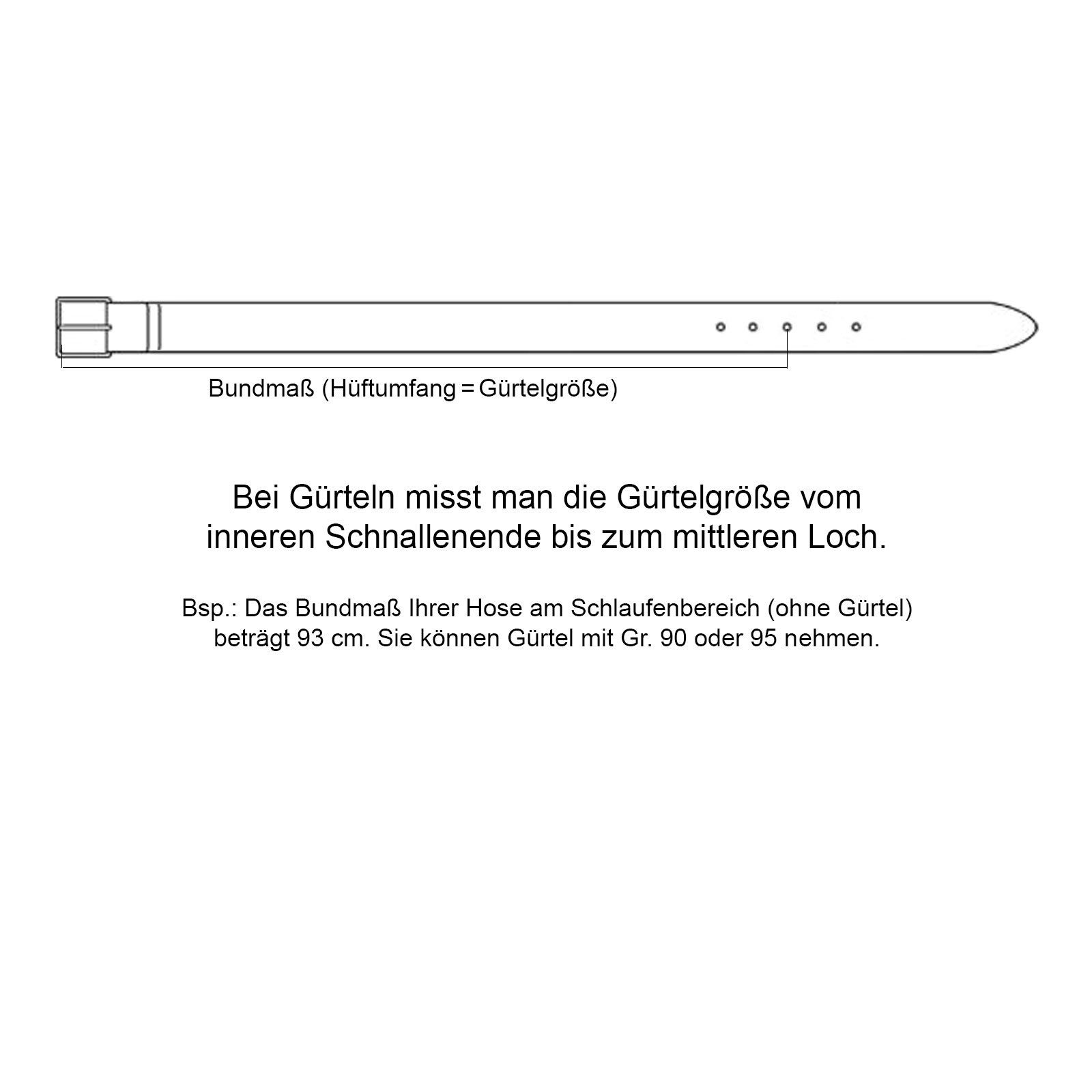 Lacoste chestnut Wende-Gürtel Logo-Prägung 028 Ledergürtel mit