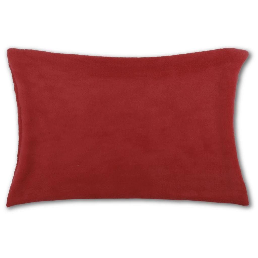 Kissenbezüge, Bestlivings, Flauschbezug / Kissenbezug (30x50 cm), wahlweise mit u. ohne Innenkissen (Dekokissen) Rot