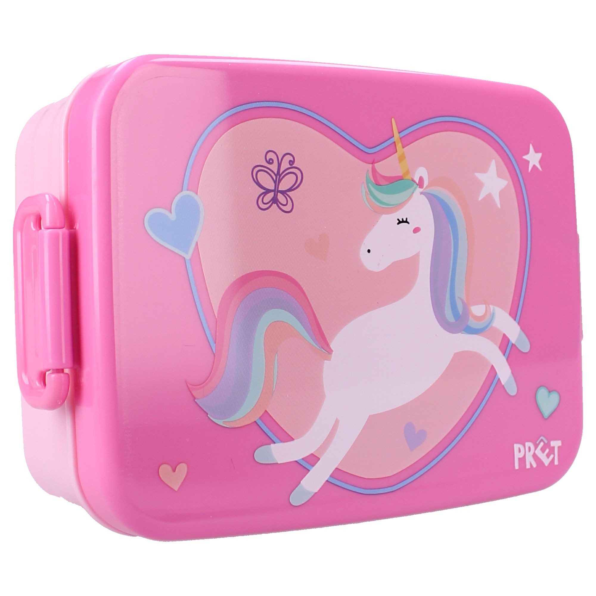 Vadobag Vorratsdose Kinder Lunch-Box, Brotdose - Einhorn, 16x13x5 cm, BPA-Frei, pink/rosa, 100% PP (Polypropeen)