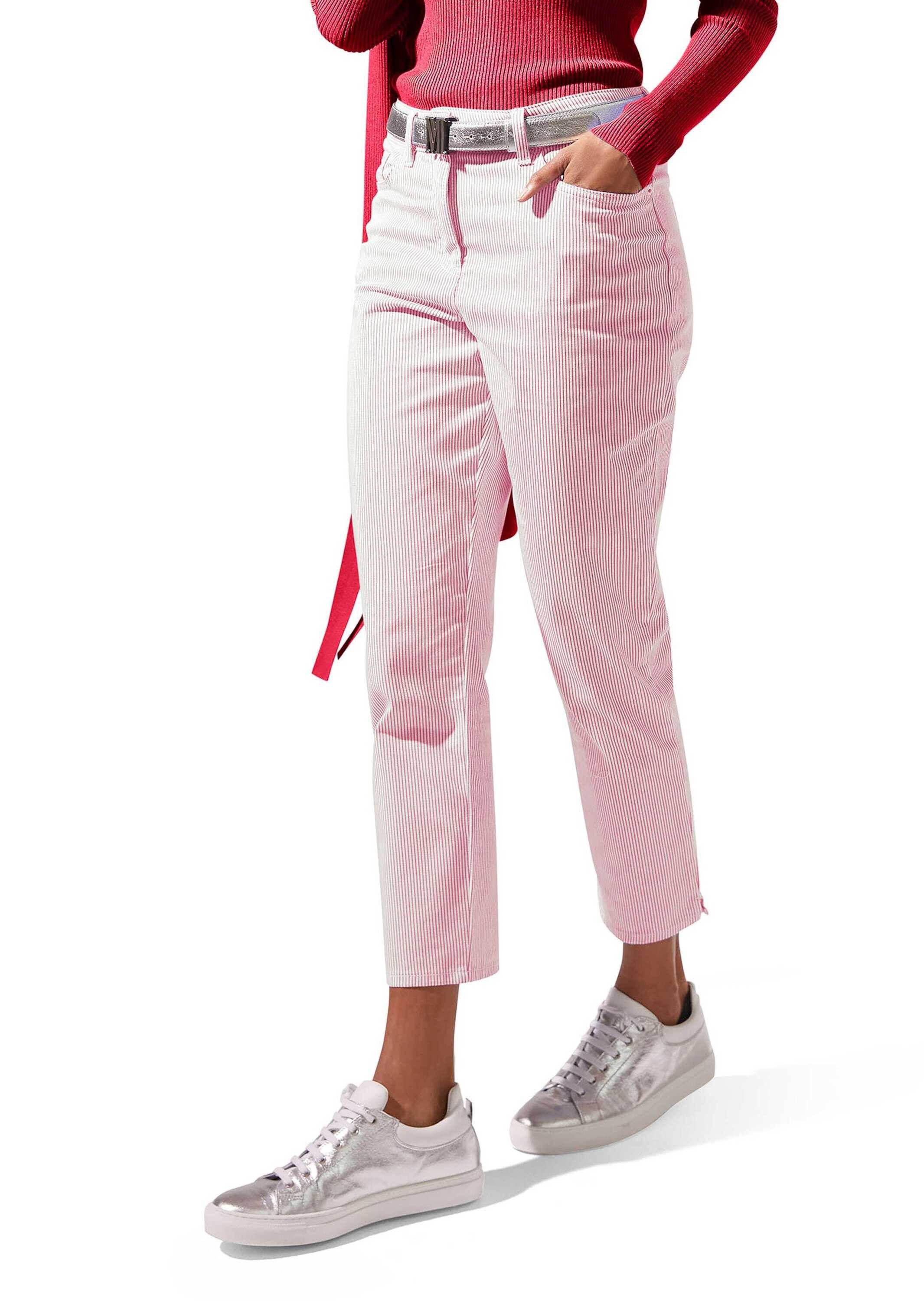 MADELEINE Gerade Jeans Fein gestreifte Jeans