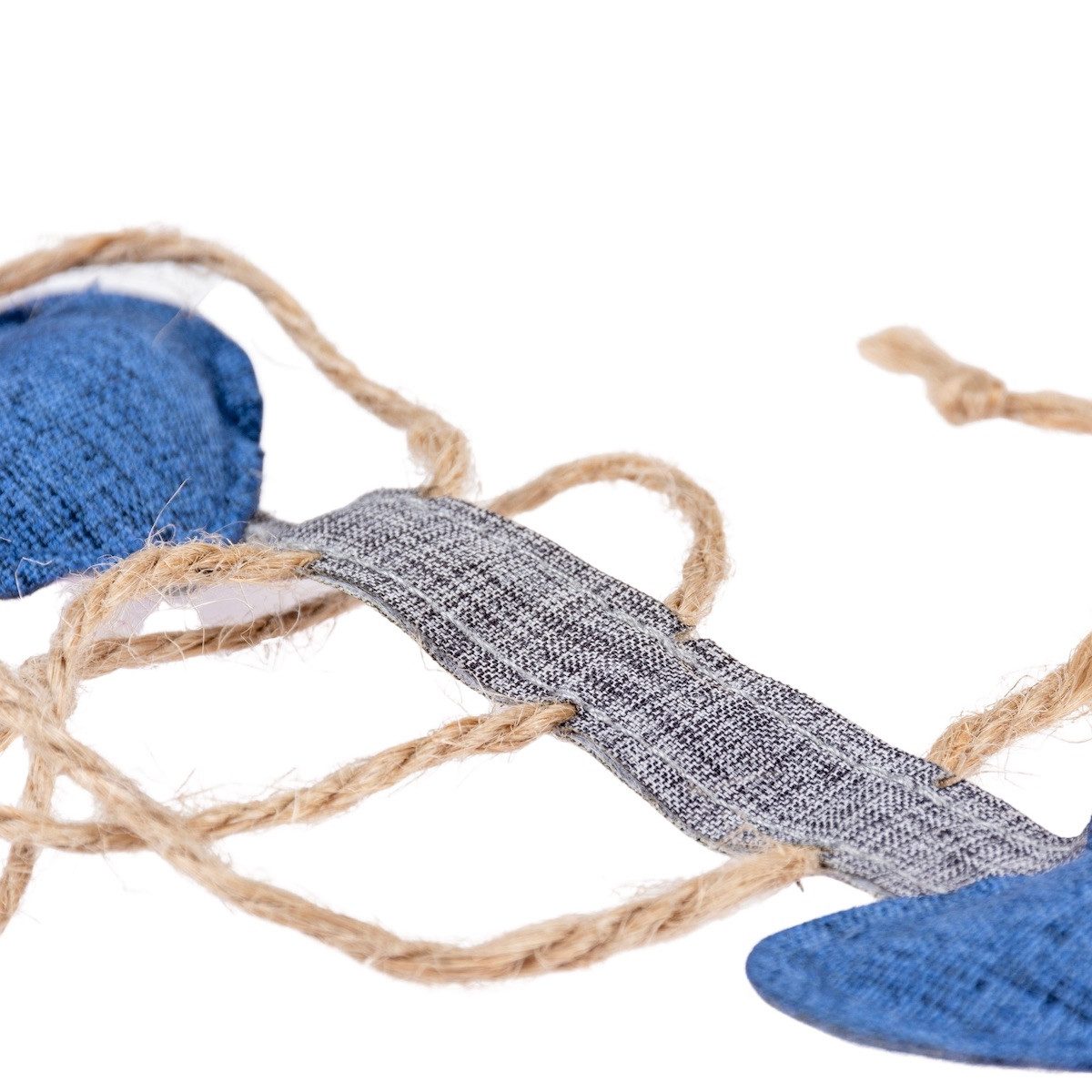 DUVO+ Tierkuscheltier Katzenspielzeug Eco Navy Fischgräte & Katzenminze