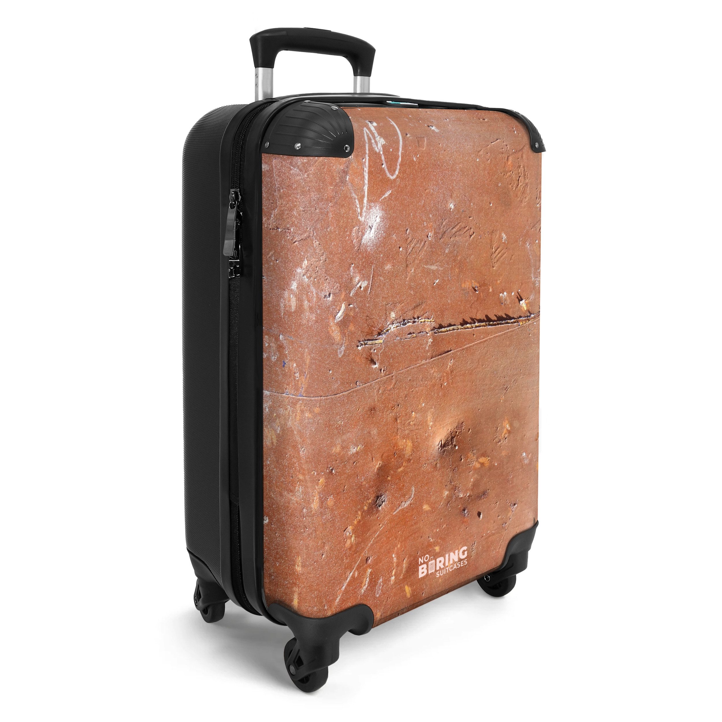 NoBoringSuitcases.com© Hartschalen-Trolley Beschädigtes Metall mit Kratzern günstig online kaufen