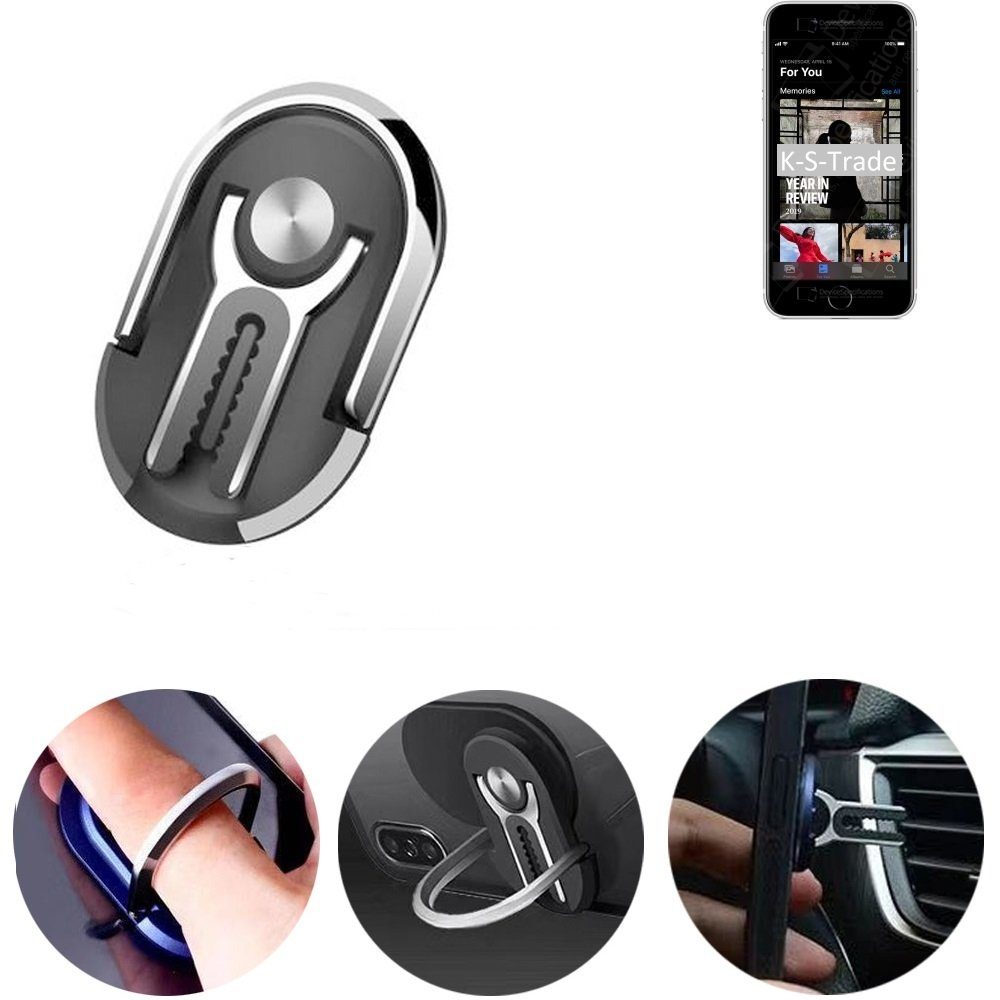 K-S-Trade für Apple iPhone SE (2020) Smartphone-Halterung, (3in1  Smartphone-Ring Handy-Ring Fingerhalterung Handyring)