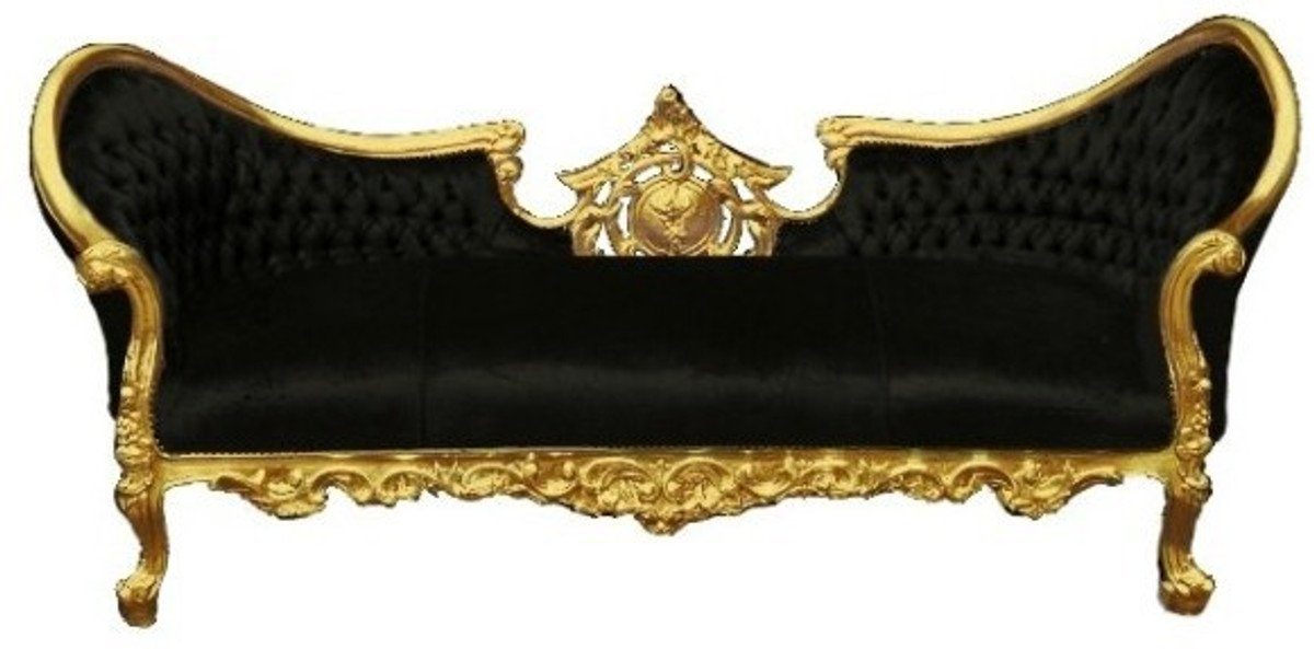 Vampire Padrino Couch Edition Lounge Barock - Casa Limited Schwarz/Gold Sofa - Sofa